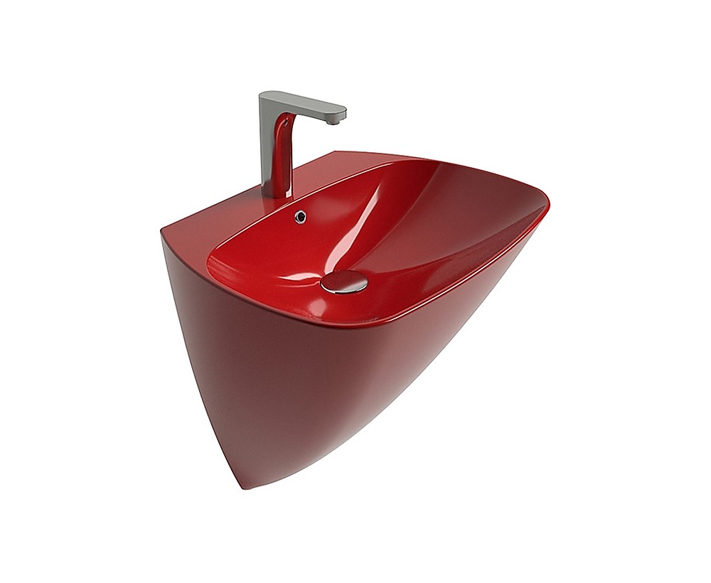 Mono Monoblok Lavabo Parlak Kırmızı
